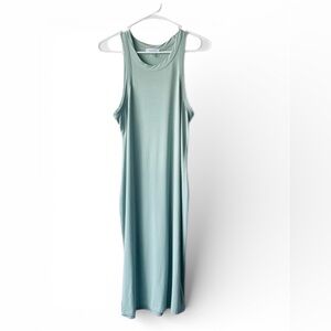 Calvin Klein Green Sheath Midi Dress